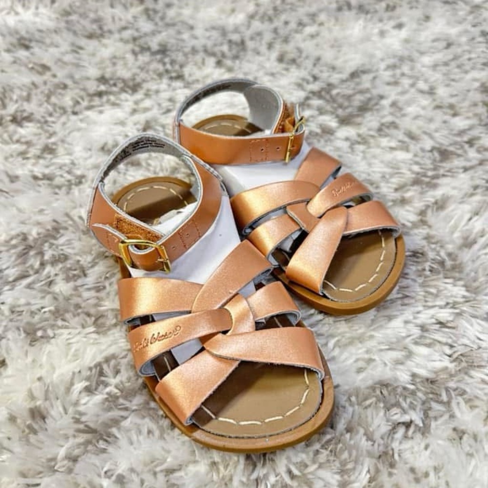 Saltwater Original Sandals Rosegold